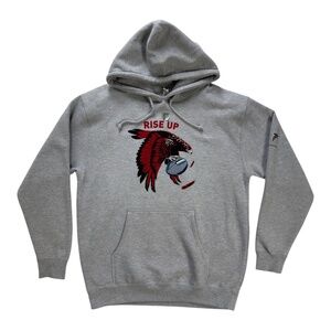 Atlanta Falcons Rise Up Hoodie Men Football Gray Miller Lite NFL Sports NWOT L